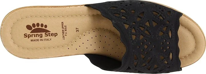 Spring Step Estella Women's Wedge Shoes Black : EU 35 (US Women's 5) M, Leather - Image 3
