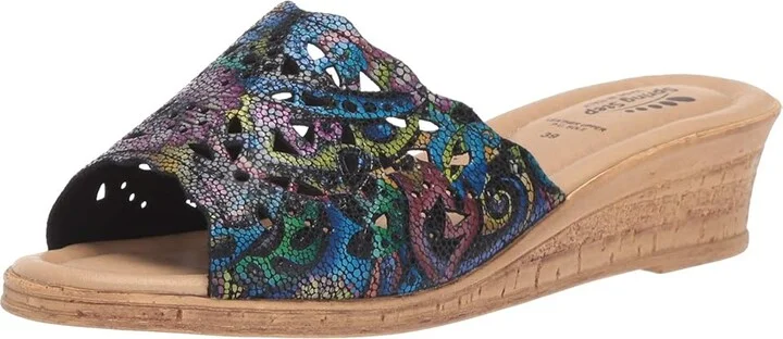 Spring Step Estella Women's Wedge Shoes Black : EU 41 (US Women's 9.5-10) M, Leather - Image 2