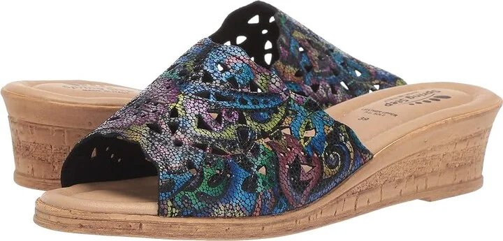 Spring Step Estella Women's Wedge Shoes Black : EU 41 (US Women's 9.5-10) M, Leather