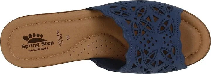 Spring Step Estella Women's Wedge Shoes Blue : EU 35 (US Women's 5) M, Leather - Image 3