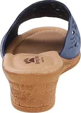Spring Step Estella Women's Wedge Shoes Blue : EU 35 (US Women's 5) M, Leather - Image 5