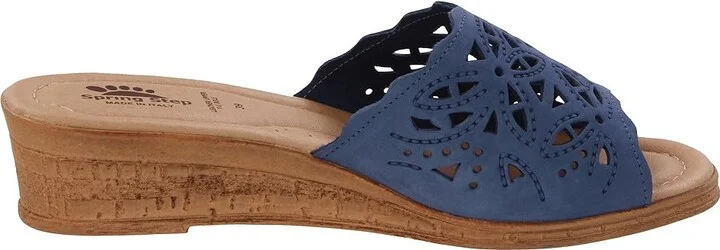 Spring Step Estella Women's Wedge Shoes Blue : EU 35 (US Women's 5) M, Leather - Image 8