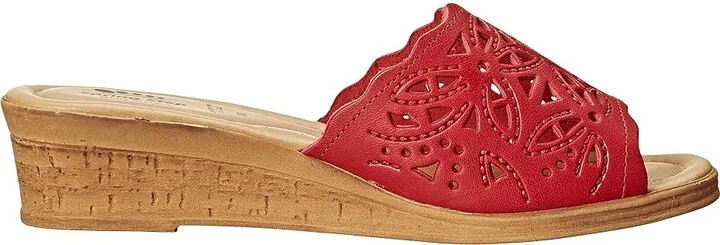 Spring Step Estella Women's Wedge Shoes Red : EU 37 (US Women's 6.5-7) M, Leather - Image 8