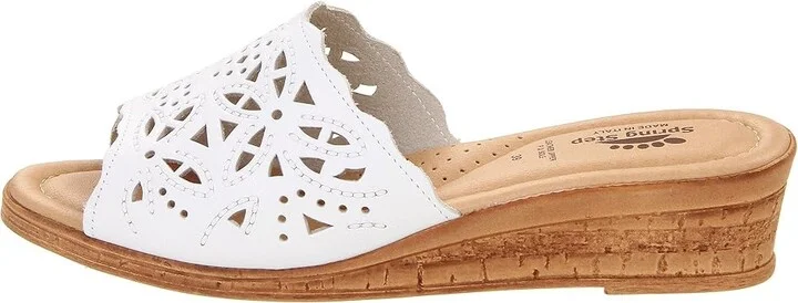 Spring Step Estella Women's Wedge Shoes White : EU 35 (US Women's 5) M, Leather - Image 7