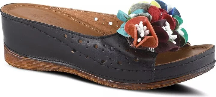 Spring Step Flowerchild Wedge Sandal