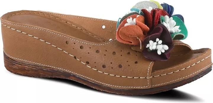 Spring Step Flowerchild Wedge Sandal