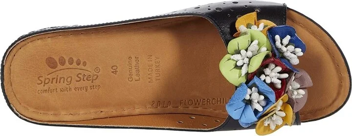 Spring Step Flowerchild Women's Shoes Black Leather : EU 36 (US Women's 5.5-6) M - Image 2