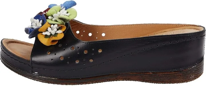 Spring Step Flowerchild Women's Shoes Black Leather : EU 36 (US Women's 5.5-6) M - Image 6