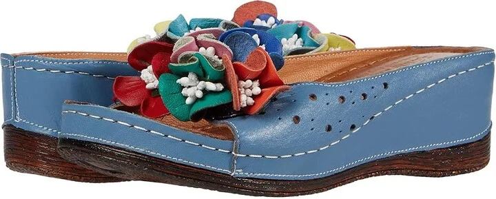 Spring Step Flowerchild Women's Shoes Blue : EU 36 (US Women's 5.5-6) M, Leather