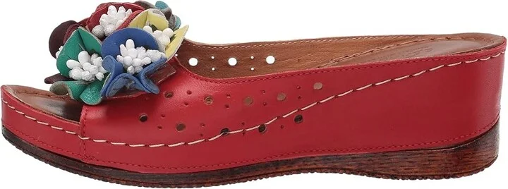 Spring Step Flowerchild Women's Shoes Red : EU 36 (US Women's 5.5-6) M, Leather - Image 7
