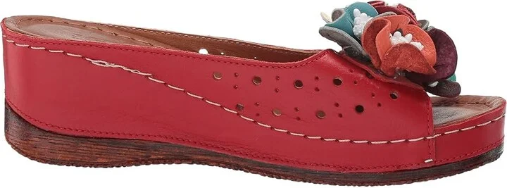 Spring Step Flowerchild Women's Shoes Red : EU 36 (US Women's 5.5-6) M, Leather - Image 8