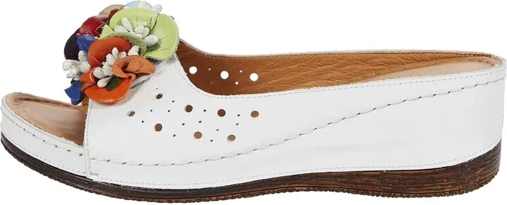 Spring Step Flowerchild Women's Shoes White Leather : EU 36 (US Women's 5.5-6) M - Image 6
