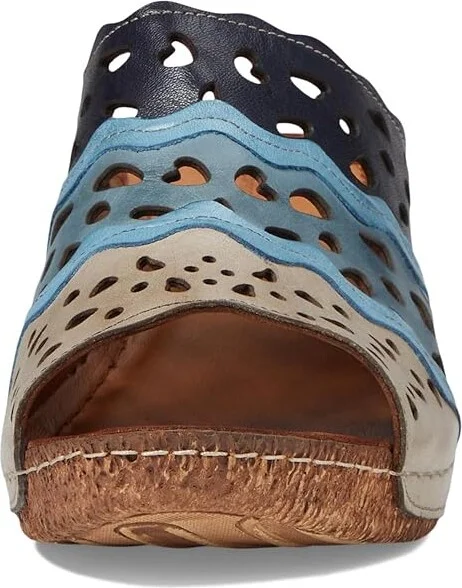 Spring Step Footy Women's Work Lace-up Boots Blue : EU 41 (US Women's 9.5-10) M, Leather - Image 2
