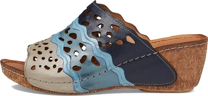 Spring Step Footy Women's Work Lace-up Boots Blue : EU 41 (US Women's 9.5-10) M, Leather - Image 5