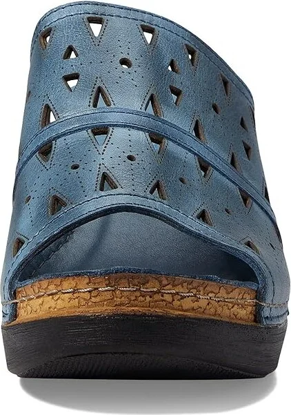 Spring Step Fusawedge Women's Shoes Blue : EU 40 (US Women's 9) M, Leather - Image 2