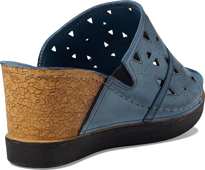 Spring Step Fusawedge Women's Shoes Blue : EU 40 (US Women's 9) M, Leather - Image 4