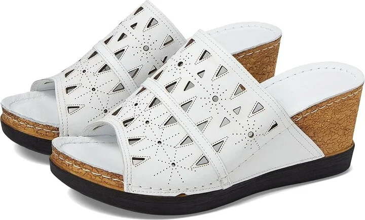 Spring Step Fusawedge Women's Shoes White : EU 42 (US Women's 10.5-11) M, Leather
