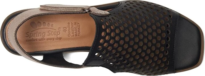 Spring Step Gosset Women's Sandals Black : EU 36 (US Women's 5.5-6) M, Leather - Image 2