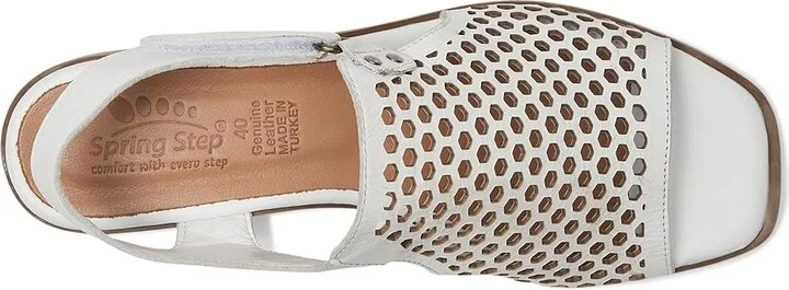 Spring Step Gosset Women's Sandals White : EU 36 (US Women's 5.5-6) M, Leather - Image 2