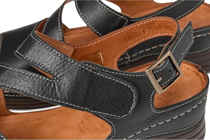 Spring Step Griggs Women's Sandals Black : EU 38 (US Women's 7.5-8) M, Leather - Image 7