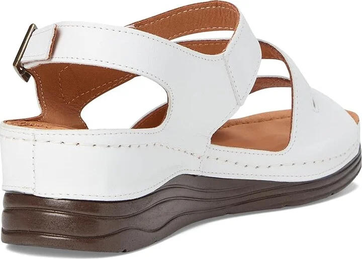 Spring Step Griggs Women's Sandals White : EU 39 (US Women's 8.5) M, Leather - Image 4