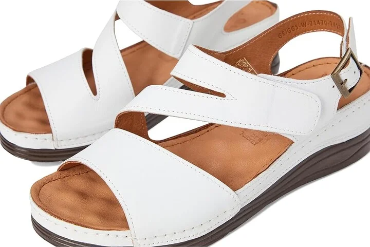 Spring Step Griggs Women's Sandals White : EU 39 (US Women's 8.5) M, Leather - Image 7