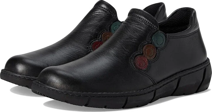 Spring Step Hansberry Women's Flat Shoes Black : EU 41 (US Women's 9.5-10) M, Leather/Rubber