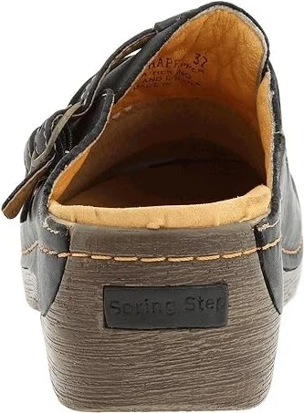 Spring Step Happy Women's Clog/Mule Shoes Black Leather : EU 36 (US Women's 5.5-6) M - Image 5