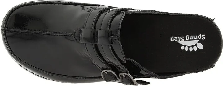 Spring Step Happy Women's Clog/Mule Shoes Black Patent : EU 36 (US Women's 5.5-6) M, Leather/Patent Leather - Image 3