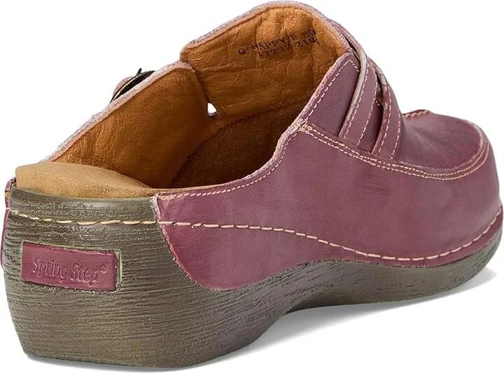 Spring Step Happy Women's Clog/Mule Shoes Bordeaux : EU 36 (US Women's 5.5-6) M, Leather - Image 5