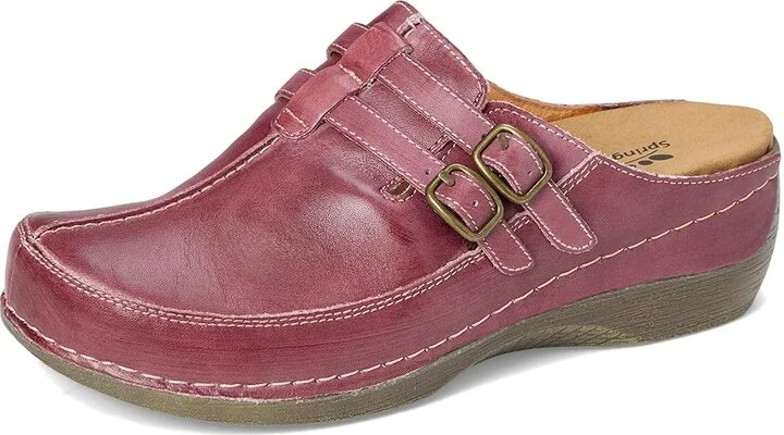 Spring Step Happy Women's Clog/Mule Shoes Bordeaux : EU 36 (US Women's 5.5-6) M, Leather - Image 6