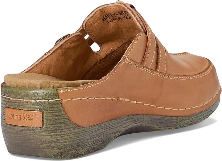 Spring Step Happy Women's Clog/Mule Shoes Medium Brown : EU 36 (US Women's 5.5-6) M, Leather - Image 5