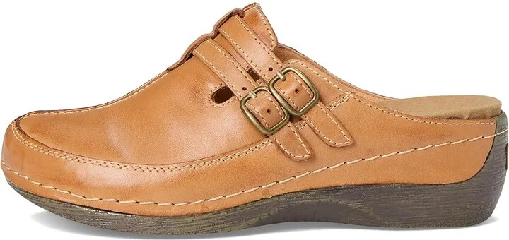Spring Step Happy Women's Clog/Mule Shoes Medium Brown : EU 36 (US Women's 5.5-6) M, Leather - Image 7