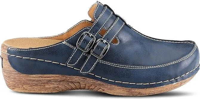 Spring Step Happy Women's Clog/Mule Shoes Navy : EU 36 (US Women's 5.5-6) M, Leather - Image 6