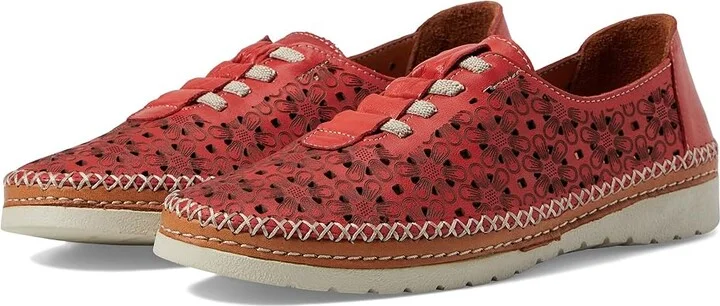 Spring Step Indi Women's Work Lace-up Boots Red : EU 39 (US Women's 8.5) M, Leather