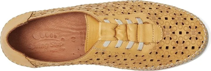 Spring Step Indi Women's Work Lace-up Boots Yellow : EU 36 (US Women's 5.5-6) M, Leather - Image 2