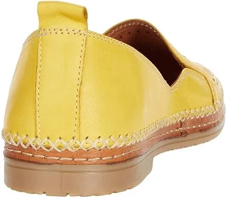 Spring Step Ingrid Women's Shoes Yellow Leather : EU 38 (US Women's 7.5-8) M - Image 4