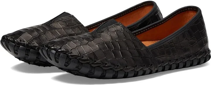Spring Step Kathaleta Croco Women's Shoes Black : EU 36 (US Women's 5.5-6) M, Leather