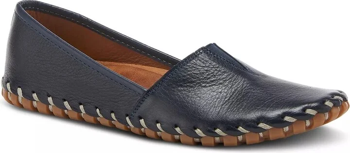 Navy Leather