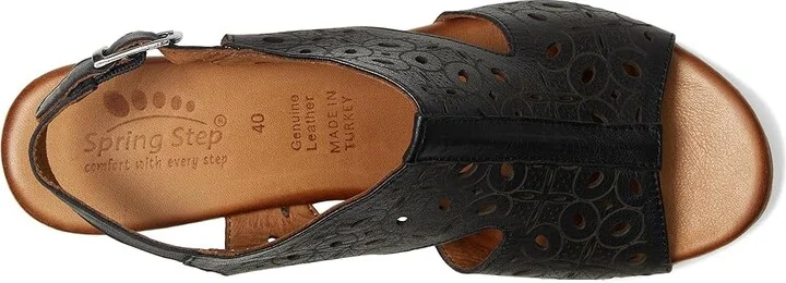 Spring Step Kovach Women's Sandals Black : EU 36 (US Women's 5.5-6) M, Leather - Image 2