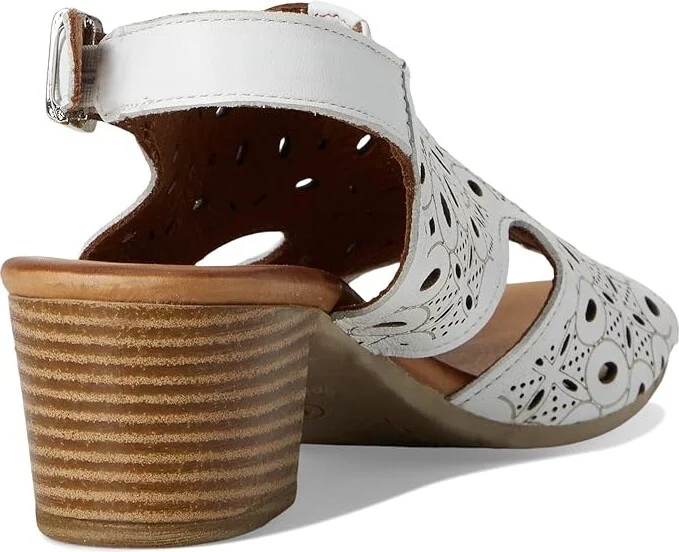 Spring Step Kovach Women's Sandals White : EU 39 (US Women's 8.5) M, Leather - Image 4