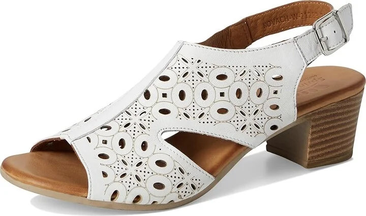 Spring Step Kovach Women's Sandals White : EU 39 (US Women's 8.5) M, Leather - Image 5