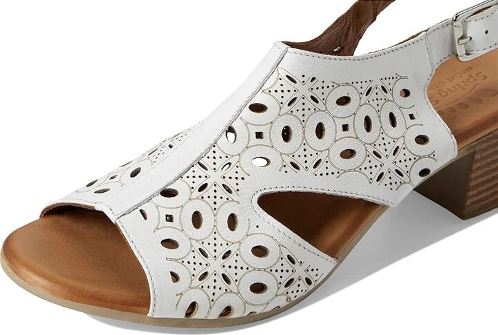 Spring Step Kovach Women's Sandals White : EU 39 (US Women's 8.5) M, Leather - Image 7
