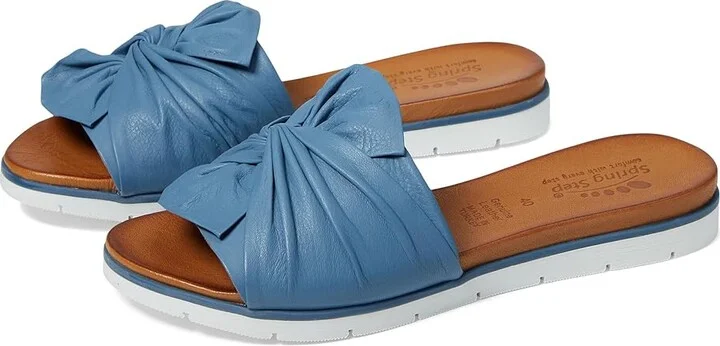Spring Step Lavona Women's Shoes Blue : EU 38 (US Women's 7.5-8) M, Leather