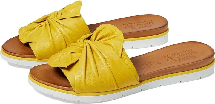 Spring Step Lavona Women's Shoes Yellow : EU 42 (US Women's 10.5-11) M, Leather