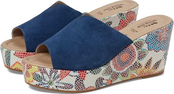 Spring Step Laylani Women's Shoes Blue Suede : EU 35 (US Women's 5) M