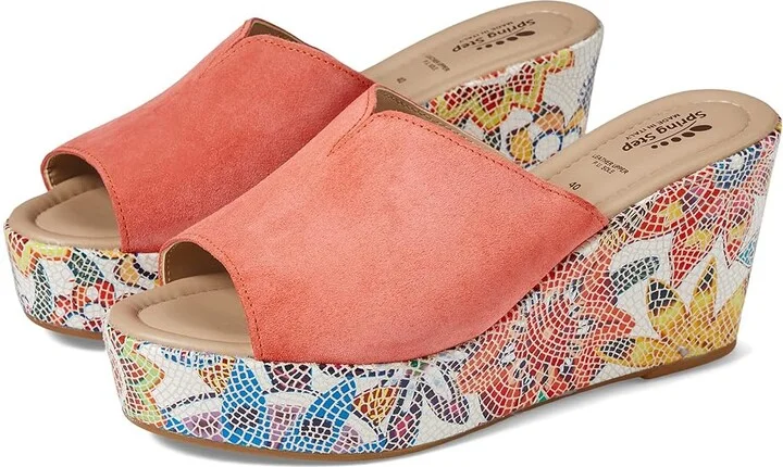 Spring Step Laylani Women's Shoes Coral Suede : EU 36 (US Women's 5.5-6) M