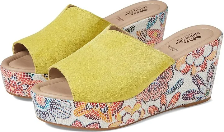 Spring Step Laylani Women's Shoes Yellow Suede : EU 35 (US Women's 5) M
