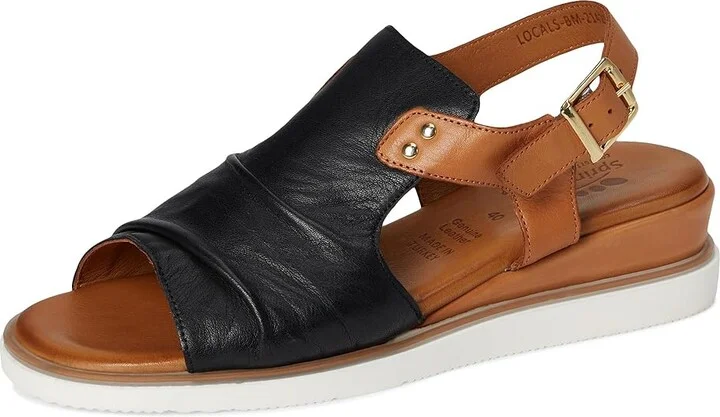 Spring Step Locals Women's Sandals Black : EU 39 (US Women's 8.5) M, Leather - Image 5