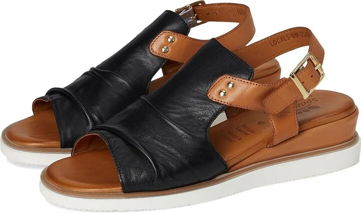 Spring Step Locals Women's Sandals Black : EU 39 (US Women's 8.5) M, Leather